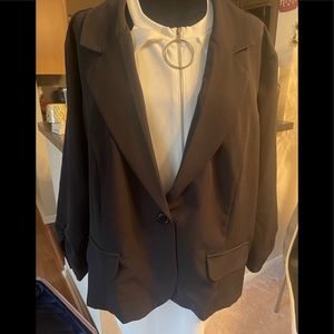 Ashley Stewart size 26 black blazer